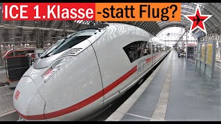 ICE 1 Klasse statt Flug  Ist die Deutsche Bahn eine Alternative zu innerdeutschen Flügen [upl. by Simetra]