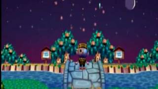 Animal Crossing City Folk August Fireworks [upl. by Ahsenahs]