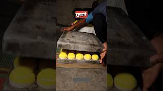 टेनिस बॉल कैसे बनाते है  tennis ball making factory [upl. by Anirazc]