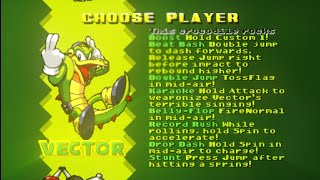 Vector  NeoChaotix  Sonic Robo Blast 2 [upl. by Zrike933]