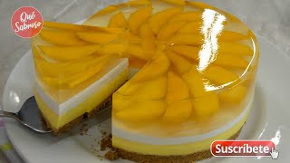 Desmintiendo la Receta ¡¡¡TIENES MANGOS EN CASA Haz este Cheesecake de Mango Encapsulado [upl. by Nea52]