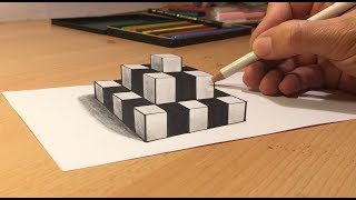 Zeichnen lernen 3D für Anfänger kinderleicht 12 Easy 3D Drawing Illusions 3DdrawJG [upl. by Aklam200]