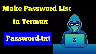 how to make a wordlist in termux [upl. by Landri195]