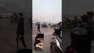 Kawasaki zx10 r payer super bike rider youtube viral trending King joy hang [upl. by Etteve]