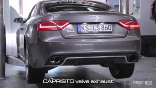 AUDI RS 5 with CAPRISTO valve exhaust beforeafter [upl. by Metts]