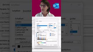 Outlook Tipp Nie mehr Stress mit der Standardschriftart  einfach ändern [upl. by Rusert]