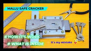 mauer key lock how its work what is inside mallu safe cracker [upl. by Bravin]