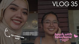 Hi Vlog 35 quick WOW  brunch with Mayyah  microshading my brows 🥗🍰💕 [upl. by Terzas]