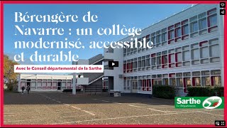 Bérengère de Navarre un collège modernisé accessible et durable [upl. by Ulah]