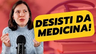 Desisti de tentar MEDICINA Vou para enfermagem [upl. by Eilyr]