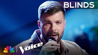 Zach Foreman Tells His Story Covering quotEight Second Ridequot  The Voice Blind Auditions  NBC [upl. by Eceinhoj]