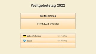 Weltgebetstag 2022 [upl. by Entruoc980]