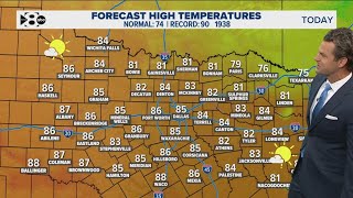 DFW Weather Highs remain above normal ahead of a cold front [upl. by Anais]