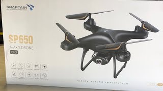 Snaptain SP650 1080p Camera Drone  Unboxing and First Look [upl. by Bellda789]