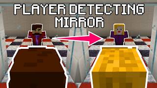 I Made A Player Detecting Mirror With Just Redstone Up To 15 Players [upl. by Tine]