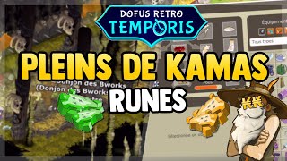 DOFUS RETRO  TEMPORIS  AVOIR DES KAMASRUNES ILLIMITE  UN DONJON FACILE 🥳 [upl. by Livy]