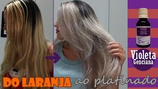 COMO TIRAR O AMARELO DO CABELO LOIRO COM VIOLETA GENCIANA [upl. by Esilanna847]