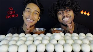 50 BOILED EGGS EATING CHALLENGE  EATING 50 EGGS  BIG BITE  FOOD CHALLENGE  Indian Asmr Show [upl. by September]