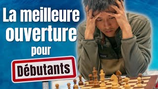 La MEILLEURE ouverture pour DÉBUTANTS aux échecs [upl. by Esiocnarf]