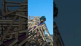 Iron Gwazi at Busch Gardens Tampa flyin’ through its Over Banked Curve [upl. by Pinkham500]