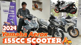 Yamaha Aerox 155cc Scooter 2024  New Yamaha Aerox Scooty  Yamaha 155cc Scooter 2024  Aerox155 [upl. by Yreffoeg168]