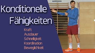 Konditionelle Fähigkeiten  Motorische Hauptbeanspruchungsformen Trainingslehre  Sportmatura [upl. by Merriman]