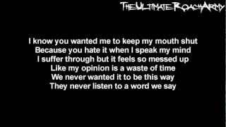 Papa Roach  Silence Is The Enemy Lyrics on screen HD [upl. by Elmina]