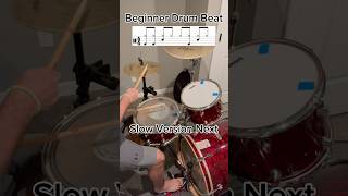 Beginner drum beat to get your playing behind the drum kit 🤘🏻 drums drumbeats drummer [upl. by Stoller304]