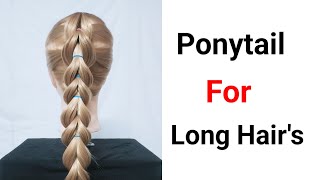 Modernist Ponytail Hairstyles  ForLong Hair Beautiful Ponytail Hairstyles  Long Hair Pony Style [upl. by Boonie]