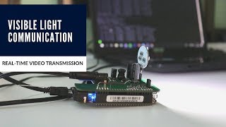 Realtime video transmission through Visible Light Communication using OpenVLC [upl. by Scopp]