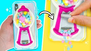 TRANSFORMA tu FUNDA en MÁQUINA DE CHICLES ¡FUNCIONA 😱✎ Craftingeek [upl. by Narine]