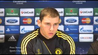 Chelsea vs Shaktar Donesk  Branislav Ivanovic Press Conference [upl. by Melvin369]