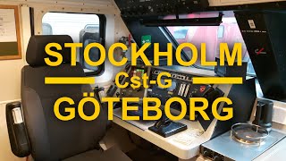 TRAIN DRIVERS VIEW StockholmGöteborg West Main Line [upl. by Swanson160]