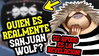 QUIEN ES SANJUAN WOLF REALMENTE UNA MONTAÑA LA AKUMA NO MI MÁS EXTRAÑA Y EL BARCO DE KUROHIGE [upl. by Shatzer]