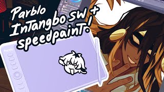 Parblo Intangbo SW Review  Speedpaint  🌺 [upl. by Lezned]