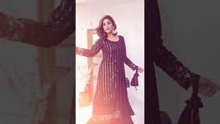 Stunning Black Faux Georgette Embroidered Jacket Gown for Festive Wear  Fashion Inspiration shorts [upl. by Dacey]