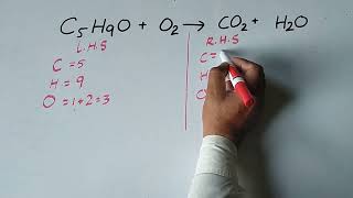 How to balance C5H9OO2CO2H2O [upl. by Atinar]