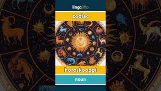 🇬🇧🇫🇮 zodiac  horoskooppi  vocabulary builder  learn English  opetellaan englantia [upl. by Allisirp]