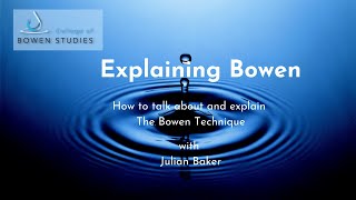 How to explain Bowen [upl. by Pudendas]