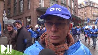 Manifestation de la fonction publique à Strasbourg [upl. by Soll]