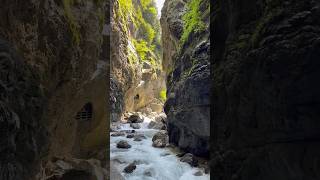 The Partnach gorge is a must see in GarmischPartenkirchen travel bavariagermany gorges 4k [upl. by Marb]