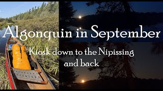 Algonquin Backcountry Trip in September [upl. by Atnahsal]