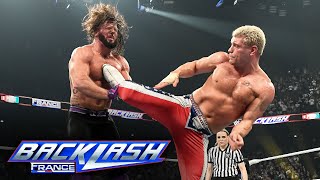 Cody Rhodes vs AJ Styles – Undisputed WWE Title Match WWE Backlash France highlights [upl. by Wally104]