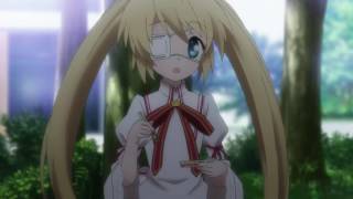 Rewrite Anime Ep3  Shizurus Eyepatch Scene [upl. by Anauqed]