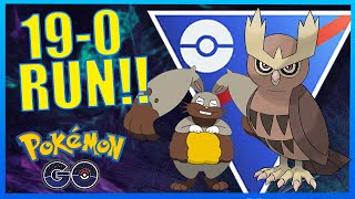 CRAZY 19 WINS IN A ROW WITH NOCTOWL AND DIGGERSBY  POKÉMON GO BATTLE LEAGUE [upl. by Sampson]