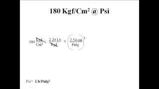 Convertir de Kgfcm2 a Psi [upl. by Squires503]