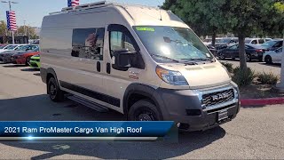 2021 Ram ProMaster Cargo Van High Roof San Leandro Hayward Oakland San Ramon Alameda San Franci [upl. by Nodyarb]