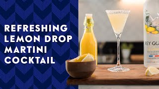 Refreshing Lemon Drop Martini As Holiday Dinner Cocktail Link in Description  Grey Goose Vodka [upl. by Pilar]