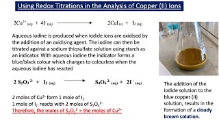 Using Redox Titrations in the Analysis of Copper II Ions A2 Chemistry [upl. by Yenttirb]