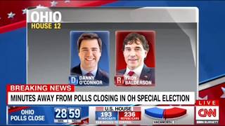 CNN Special Ohio Election Coverage Erin Burnett OutFront opening with election graphics [upl. by Liatnahs]